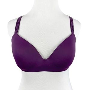 Victoria’s Secret T-shirt Lightly Lined Wireless Bra Plum Purple Size 32DD
